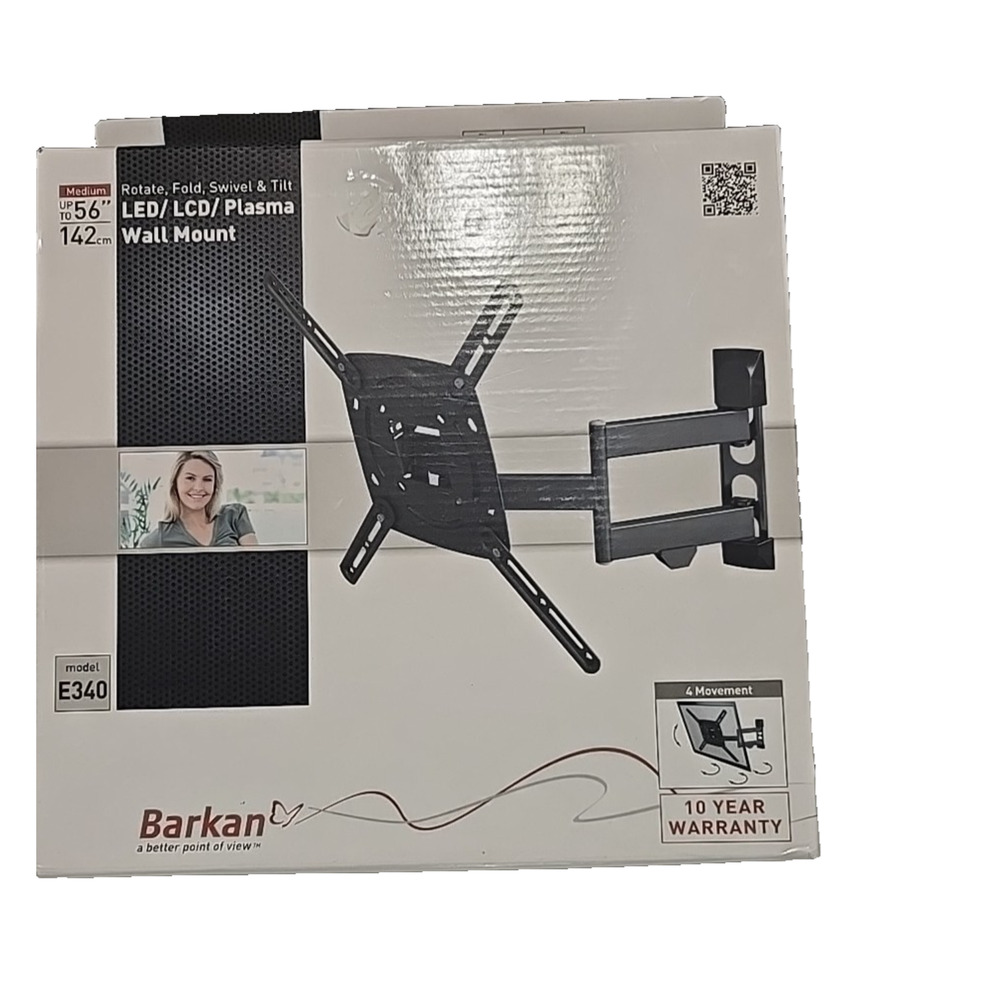 Barkan 4-Movement Screen Bracket LED/LCD/Plasma TV Wall Mount Up to 56"